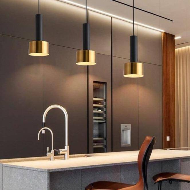 Suspension design à LED en métal style Loft Light - vue 3 sur 13