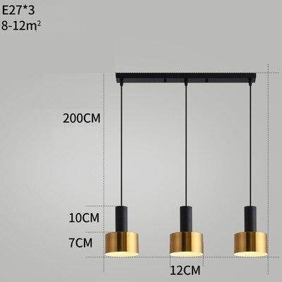 Suspension design à LED en métal style Loft Light - vue 7 sur 13