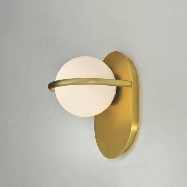 Applique murale design LED avec base arrondie en aluminium Luxury - vue 4 sur 6