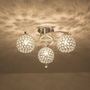 Plafonnier chromé en cristal Decor
