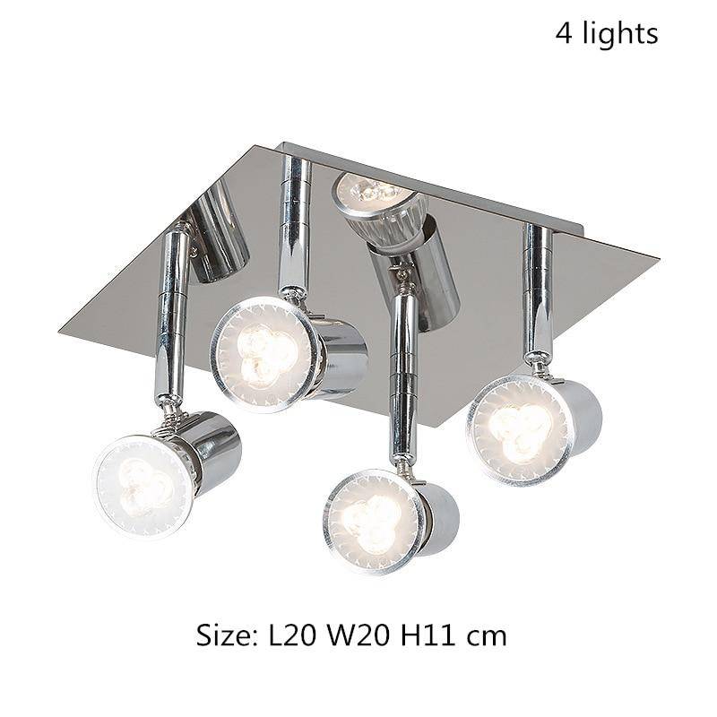 Plafonnier LED chromé à spots Home - vue 4 sur 8