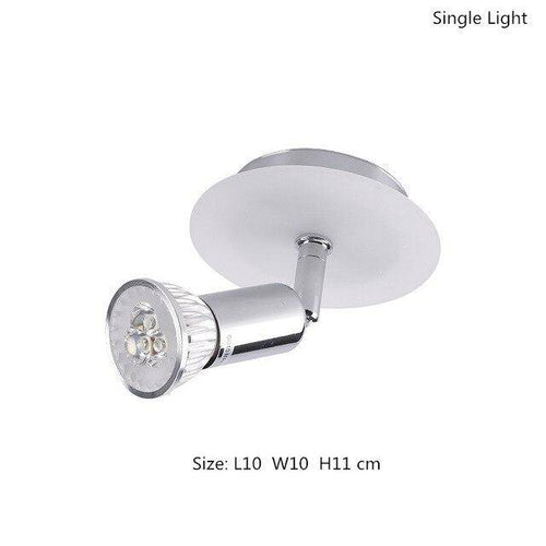 Plafonnier LED chromé à spots Home