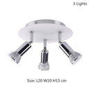 Plafonnier LED chromé à spots Home