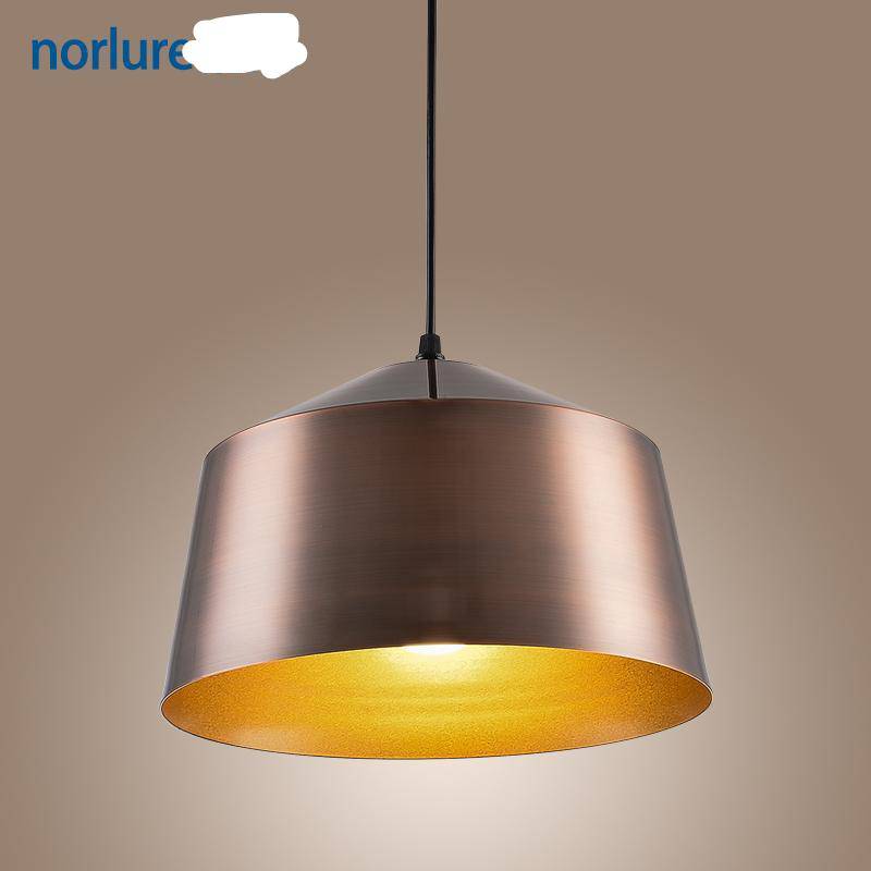 Suspension design à LED style cuivre Loft - vue 5 sur 5