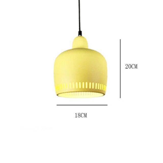 Suspension design à LED en métal coloré Decor