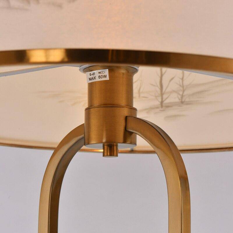 Lampadaire moderne doré avec abat-jour dessiné Japanese - vue 4 sur 6