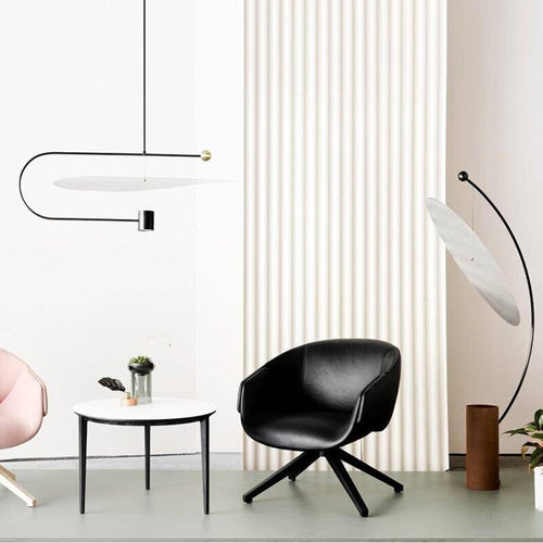 Lampadaire design à LED arrondi moderne Art