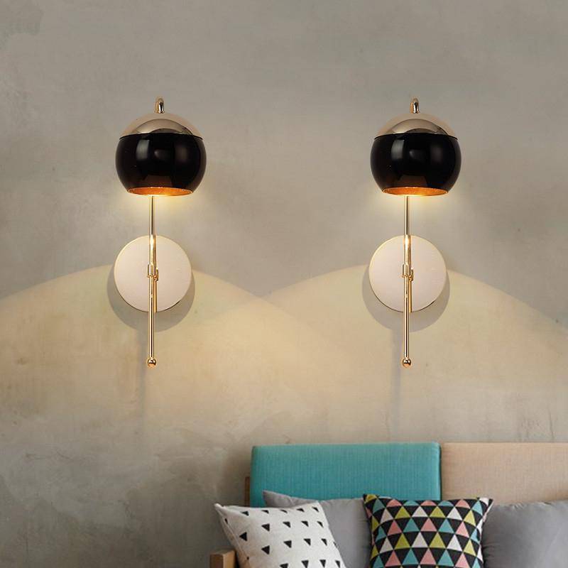Applique murale design doré à LED ajustable - vue 5 sur 8