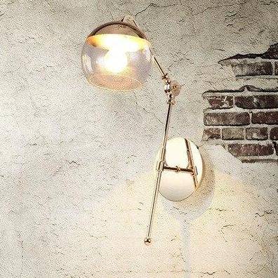 Applique murale design doré à LED ajustable