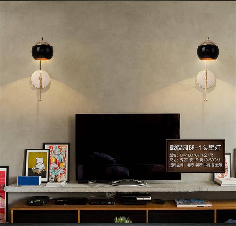 Applique murale design doré à LED ajustable - vue 4 sur 8