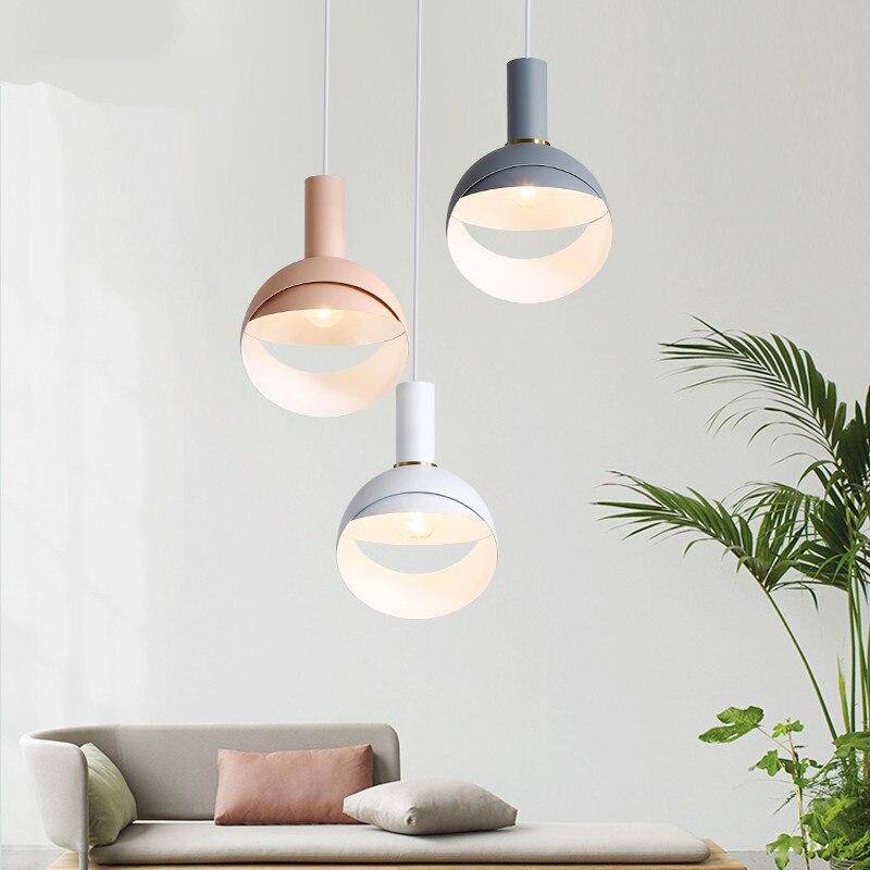 Suspension design boule ouverte coloré à LED Circle