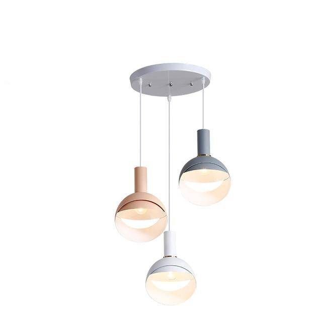 Suspension design boule ouverte coloré à LED Circle
