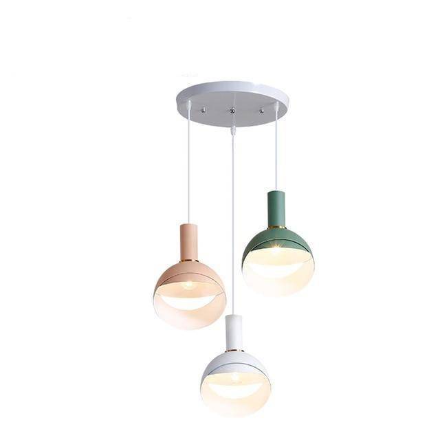 Suspension design boule ouverte coloré à LED Circle