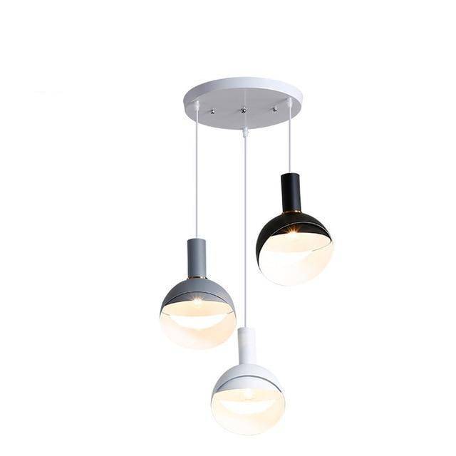Suspension design boule ouverte coloré à LED Circle