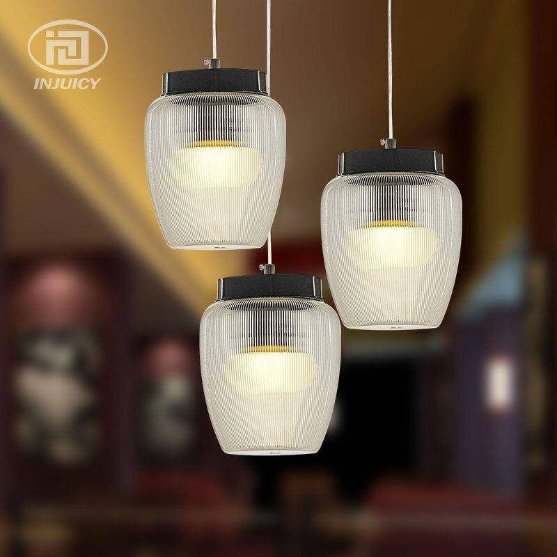 Suspension design formes en verre à LED moderne - vue 3 sur 6