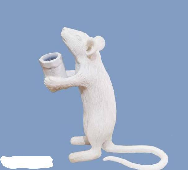 Lampe à poser en forme de souris tenant une lampe - vue 9 sur 11