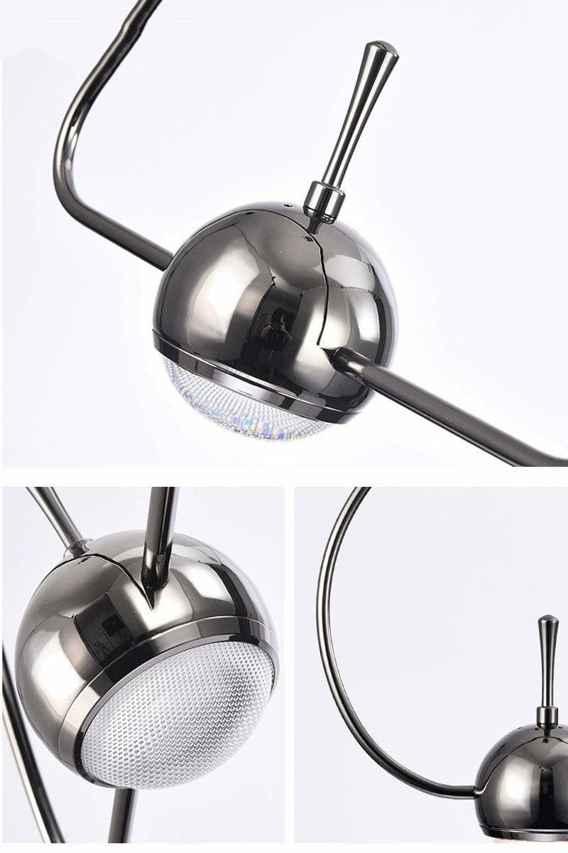 Suspension design à LED formes chromés Industrial - vue 12 sur 13