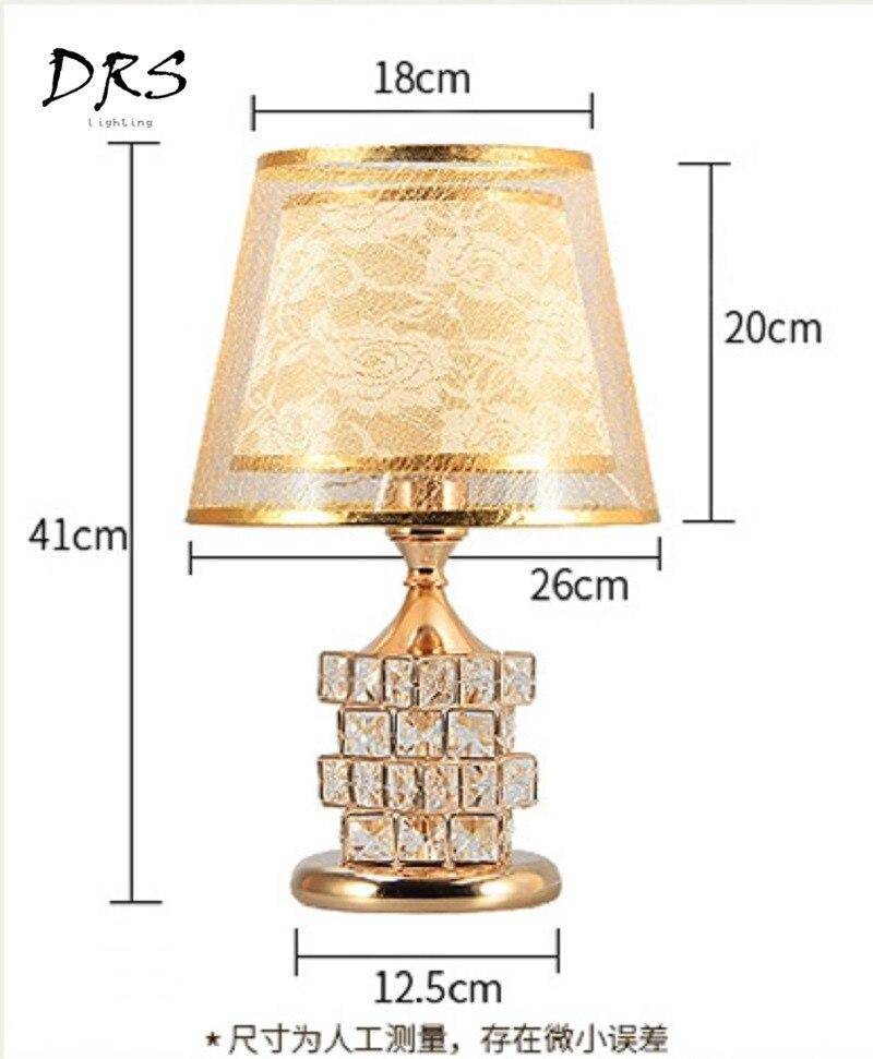 Lampe de chevet abat-jour et cristaux Rubiks - vue 8 sur 8