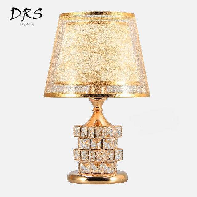 Lampe de chevet abat-jour et cristaux Rubiks - vue 6 sur 8