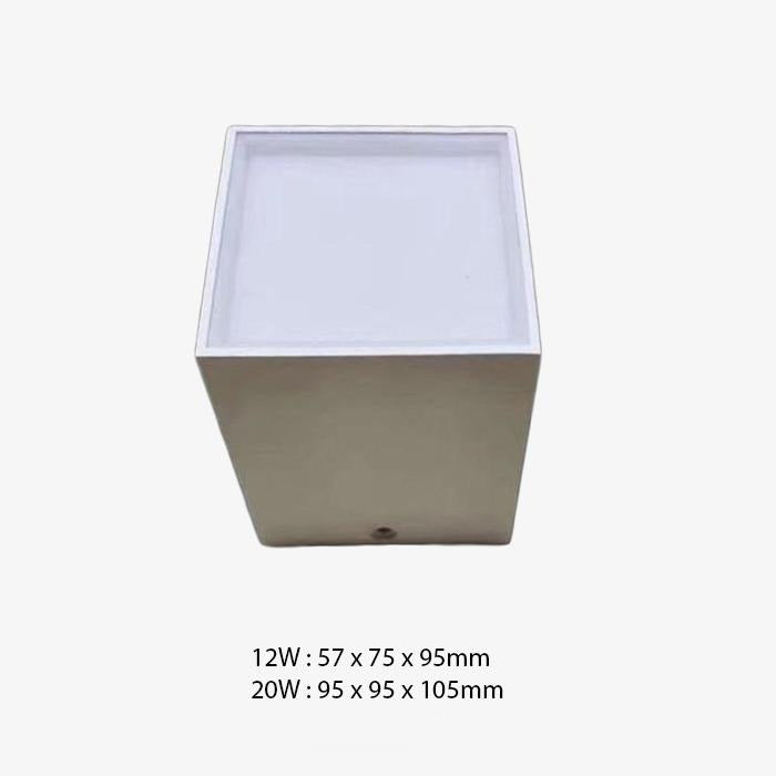 Spot design LED en forme de cube en aluminium Beal - vue 9 sur 10