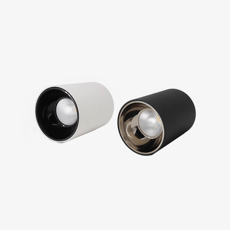 Spot moderne en aluminium arrondi à LED