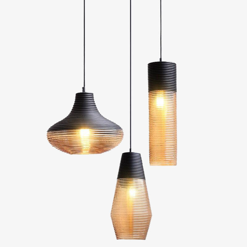 Suspension à LED moderne en verre Dolce