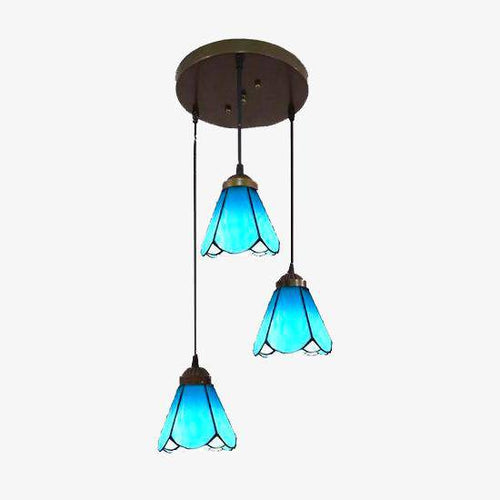 Suspension design en verre de couleurs Mediterranean