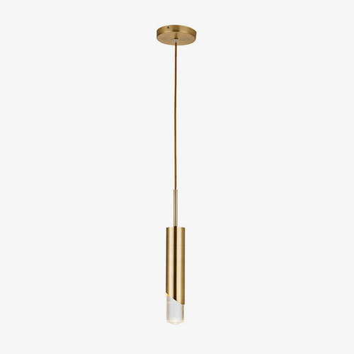 Suspension design LED avec cylindre en métal style Luxury