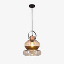 Suspension design LED en verre style rétro Light