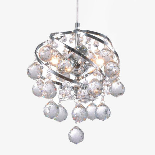 Suspension design moderne en cristal et boules