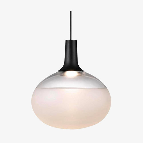 Suspension design ovale en verre à LED Oval