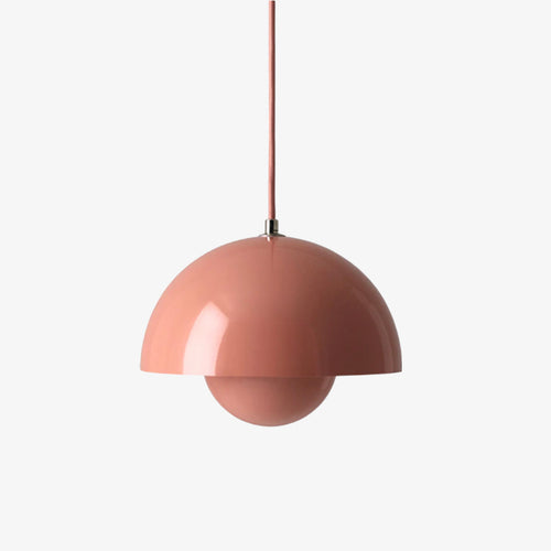Suspension moderne avec abat jour demi-cercle coloré Maryana