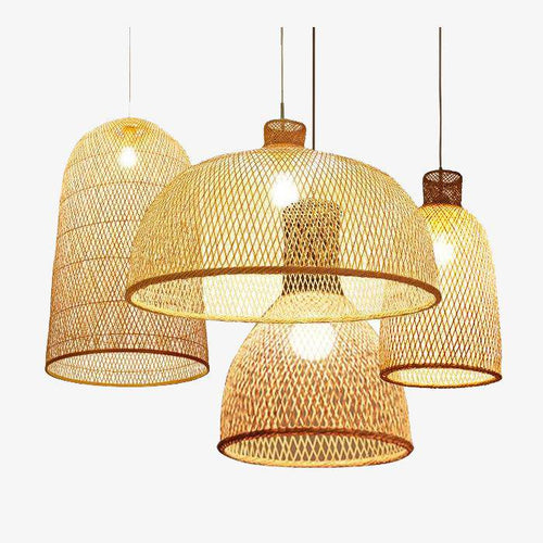 Suspension moderne forme en bambou Work