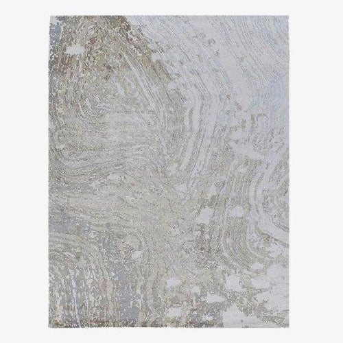 Tapis contemporain rectangle gris Bubble