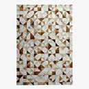 Tapis design rectangle scandinave aux triangles marrons Luxury