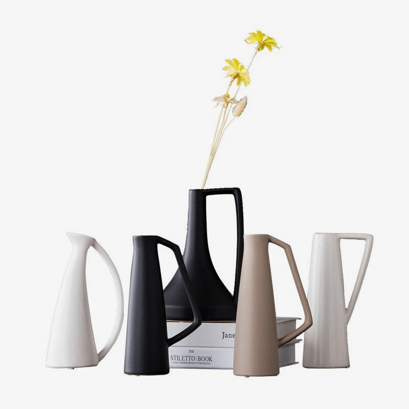Vase moderne en céramique style Zen Flower - vue 2 sur 14